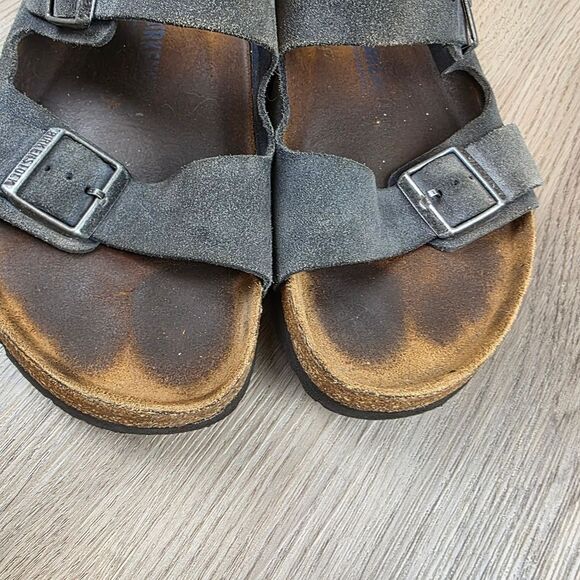 Birkenstock Arizona Suede Leather Sandals Size 11 - Picture 6 of 11